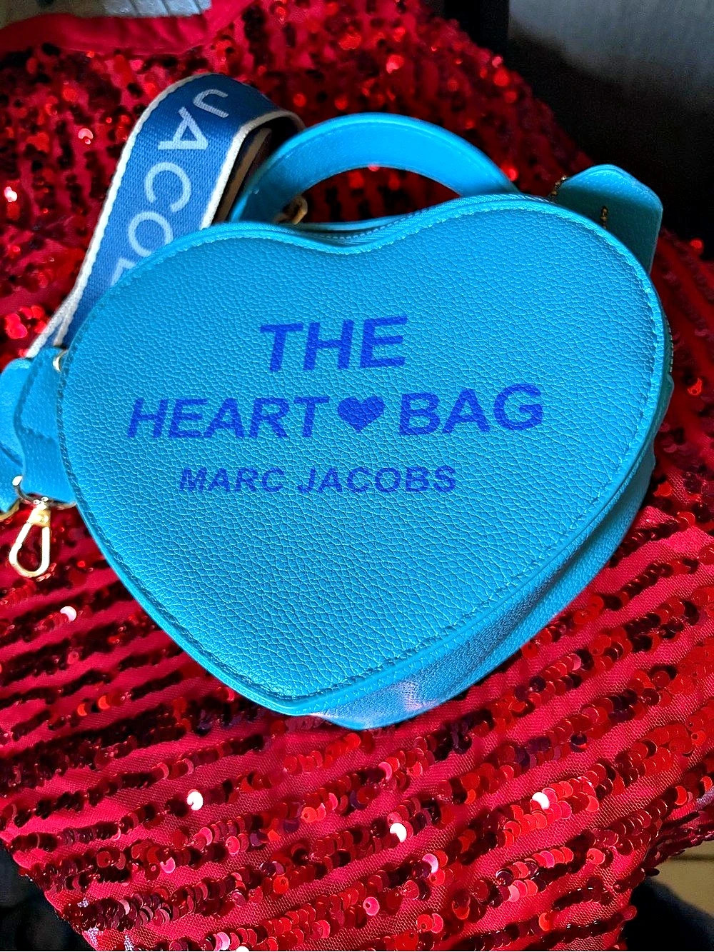 Marc Jacobs The Heart Bag Heart Crossbody in Blue - Picture 7 of 7